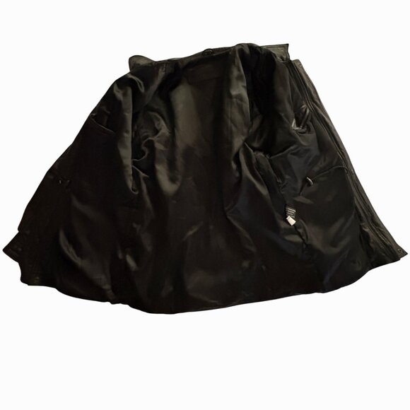 Georgetown Leather Design VTG 90s Black Mens Jacket Genuine Leather Coat M - Picture 12 of 15